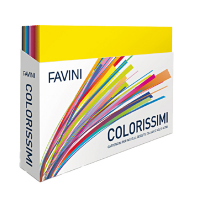 Cartoncino Bristol Color - 50 x 70 cm - 200 gr - colori assortiti - box display 240 pezzi - Favini - A35X502 - 8007057573701 - DMwebShop