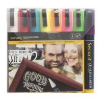 Marcatore a gesso liquido - punta media 2 - 6 mm - mix 8 colori - conf. 8 pezzi - Securit - SMA510-V8 - 8717624242304 - DMwebShop