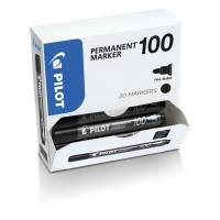 Marcatore Permanente Markers 100 - punta tonda 4,5 mm - nero - scatola 15 + 5 pezzi - Pilot - 002703 - 3131910501268 - DMwebShop