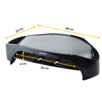 Supporto monitor plus - vaschetta e scomparti - Fellowes - 8020801. - 043859552665 - DMwebShop