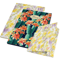 Cartella con elastico Nature Flowers - 26 x 35,5 x 1,2 cm - 3 lembi - conf. 6 pezzi - Pigna - 02303643L - 8005235176515 - DMwebShop
