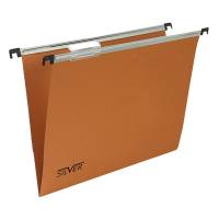 Cartella sospesa linea Silver cassetto interasse 39 cm fondo V - 31,2 x 25 cm cartoncino arancio - conf. 50 pezzi - Bertesi - 150/390 GL-B2 - 8058983260968A - DMwebShop