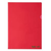 Cartelline a L - 22 x 30 cm - PE Bio-Based - liscio superior - rosso - conf. 25 pezzi - Favorit - 400182395 - 8006779049969 - DMwebShop