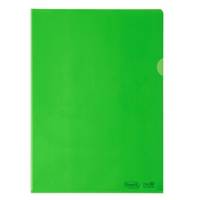 Cartelline a L - 22 x 30 cm - PE Bio-Based - liscio superior - verde - conf. 25 pezzi - Favorit - 400182396 - 8006779049990 - DMwebShop