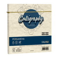 Busta Calligraphy Pergamena - 170 x 170 mm - 90 gr - naturale 06 - conf. 25 pezzi - Favini - A57Q078 - 8007057750010 - DMwebShop