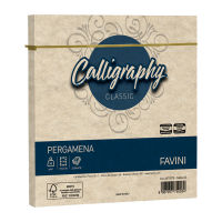 Busta Calligraphy Pergamena - 170 x 170 mm - 90 gr - sabbia 02 - conf. 25 pezzi - Favini - A57U078 - 8007057750034 - DMwebShop