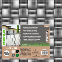 Striscia di occultazione privacy - 19 x 205 cm - PVC - grigio - Verdemax - 8222 - 8015358082228 - DMwebShop