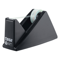 Dispenser da tavolo Eco & Crystal per nastri da 1,9 cm - incluso rotolo 19 mm x 10 mt - nero - Tesa - 59045-00000-00 - 4063565252495 - DMwebShop