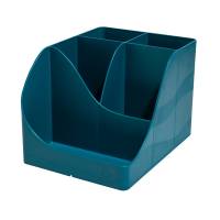 Portapenne Pen Wave NeoDeco - 15,5 x 11,9 x 10,9 cm - blu anatra - Exacompta - 69528D - 9002493695283 - DMwebShop