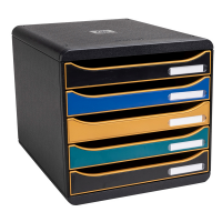 Cassettiera Big Box Plus NeoDeco - 5 cassetti - 34,7 x 27,8 x 26,7 cm - multicolore - Exacompta - 309505D - 9002493095052 - DMwebShop