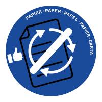 Coperchio raccolta carta - per cestino 133R - Ø 38 cm - PVC - blu - Cep - 1009340141 - 3462159018522 - DMwebShop