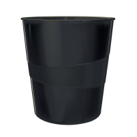 Cestino gettacarte Recycle - altezza 32,4 cm - Ø 29 cm - 15 lt - nero - Leitz - 53280095 - 4002432127474 - DMwebShop