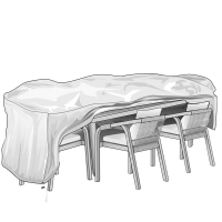 Telo di copertura Special - per tavolo e sedie - 110 x 180 x 80 cm - PU - Verdemax - 7926 - DMwebShop