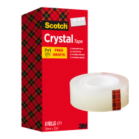 Nastro adesivo Crystal 600 - 19 mm x 33 mt - Value Pack 7+1 rotoli - Scotch - 7100026961 - 4046719362332 - DMwebShop