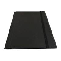 Cartella con elastico piatto dorso variabile grigio - 7611