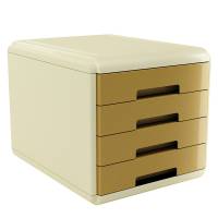 Cassettiera Vintage Caramel 4 cassetti 29,5 x 38,5 x 28,2 cm ocra - 9938