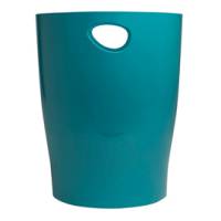 Cestino gettacarte Ecobin Skandi altezza 33,5 cm diametro 26 cm 15 lt blu pacifico - 9988