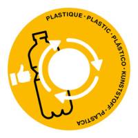 Coperchio raccolta plastica per cestino 133R diametro 38 cm PVC giallo Cep 1009350051 - 10007