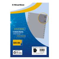 Divisori mensili Gen-Dic 12 tacche - A4 - PP - grigio - Starline - 2000015C5-STL - 8025133129062 - DMwebShop