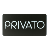 Pittogramma adesivo - Privato - 32,5 x 16 cm - PVC - nero-bianco - Stilcasa - PR26-PR - 8033630015443 - DMwebShop