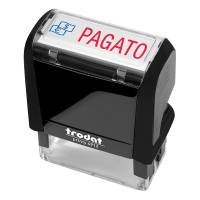 Timbro Printy 4912 Office Eco - autoinchiostrante - PAGATO - 47 x 18 mm - nero - Trodat - 194267 - 9008056432654 - DMwebShop