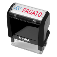 Timbro Printy 4912 Office Eco - autoinchiostrante - PAGATO - 47 x 18 mm - nero - Trodat - 194267 - 9008056432654 - DMwebShop