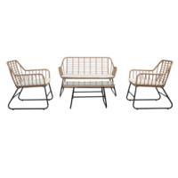 Salotto Cebu - polyrattan naturale - set 4 elementi - Garden Friend - S2251001 - 8023755058203 - DMwebShop