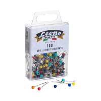 Spillo con testa di plastica colorata - inox - conf. 100 pezzi - Leone dell'era - APSC1 - 8007979008879 - DMwebShop