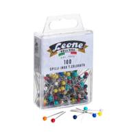Spillo con testa di plastica colorata - inox - conf. 100 pezzi - Leone dell'era - APSC1 - 8007979008879 - DMwebShop