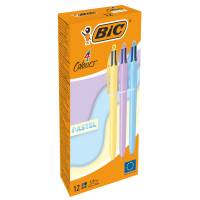 Penna sfera a scatto 4 Colori Pastel - 1 mm - conf. 12 pezzi - 517320 Bic - 3086123740297 - DMwebShop