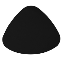 Sottopiatto sagomato Talk - 43 x 35 cm - nero - Stilcasa - STP-LG-30 - 8033630051724 - DMwebShop