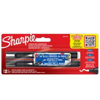 Marcatore acrilico - punta tonda - bianco-nero - conf. 2 pezzi - Sharpie - 2201181 - 3026982011817 - DMwebShop