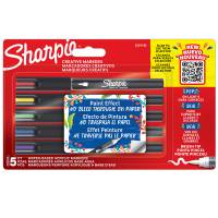 Marcatore acrilico - punta a pennello - colori assortiti - conf. 5 pezzi - Sharpie - 2201182 - 3026982011824 - DMwebShop