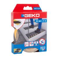 Nastro adesivo antiscivolo Antislip - 2,5 cm x 5 mt - giallo-nero - Geko - 220/55 - 8014846519833 - DMwebShop