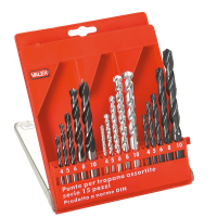 Punte per metallo HSS - misure assortite - conf. 15 pezzi - Valex - 1461176 - 8004878600401 - DMwebShop