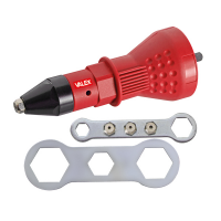 Rivettatrice per avvitatori - con 4 teste intercambiabili - Valex - 1460939 - 8004878701757 - DMwebShop