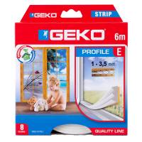 Guarnizione adesiva per isolamento Strip - fessura 1-3 mm - 6 mt - gomma - bianco - Geko - 1000/5 - 8014846100123 - DMwebShop