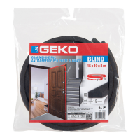 Guarnizione adesiva per isolamento porte blindate - 17 mm x 8 mt - PVC - antracite - Geko - 1310/2 - 8014846030550 - DMwebShop