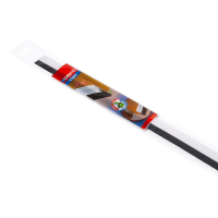 Paraspifferi per porte staff - con spazzola fissa - 100 cm - pvc rigido - bianco - Geko - 1400/4 - 8014846000997 - DMwebShop