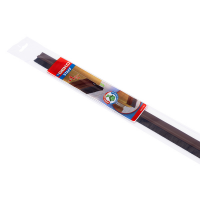 Paraspifferi per porte staff - con spazzola fissa - 100 cm - pvc rigido - marrone - Geko - 1400/2 - 8014846000980 - DMwebShop
