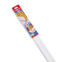 Paraspifferi per porte door - con spazzola fissa e feltro - 100 cm - pvc flessibile - bianco - Geko - 1500/12 - 8014846100314 - DMwebShop
