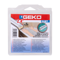 Sigillante adesivo SANY - per doccia e lavabi - 2,2 cm x 2,4 mt - bianco - Geko - 450/1 - 8014846002403 - DMwebShop