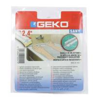 Sigillante adesivo SANY - per doccia e lavabi - 4 cm x 2,4 mt - bianco - Geko - 450/40 - 8014846002410 - DMwebShop