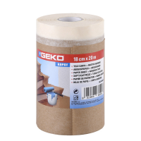 Bobina nastro adesivo e telo in carta - 18 cm x 20 mt - Geko - 40000/3 - 8014846660016 - DMwebShop