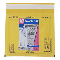 Busta imbottita Sacboll - formato CD - 20 x 22 cm - carta - avana - conf. 10 pezzi - Blasetti - 0709 - 8007758007093 - DMwebShop