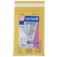 Busta imbottita Sacboll - formato B - 14 x 27 cm - carta - avana - conf. 10 pezzi - Blasetti - 0711 - 8007758007116 - DMwebShop