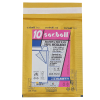 Busta imbottita Sacboll - formato C - 17 x 27 cm - carta - avana - conf. 10 pezzi - Blasetti - 0712 - 8007758007123 - DMwebShop