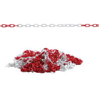 Catena segnaletica - 25 mt - materiale plastico - bianco-rosso - Valex - 1960444 - 8004878662850 - DMwebShop