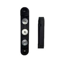 Terminale a muro per testina Rondo Tensa - magnetico - 2,2x12,5 cm - nero - Studio T - 1214004 + 1214017 - DMwebShop