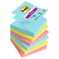 Blocco Super Sticky Z Notes - R330-6SS-COS - 76 x 76 mm - colori Cosmic - 90 fogli - conf. 6 pezzi - Post-it - 7100263209 - 76308871680 - DMwebShop